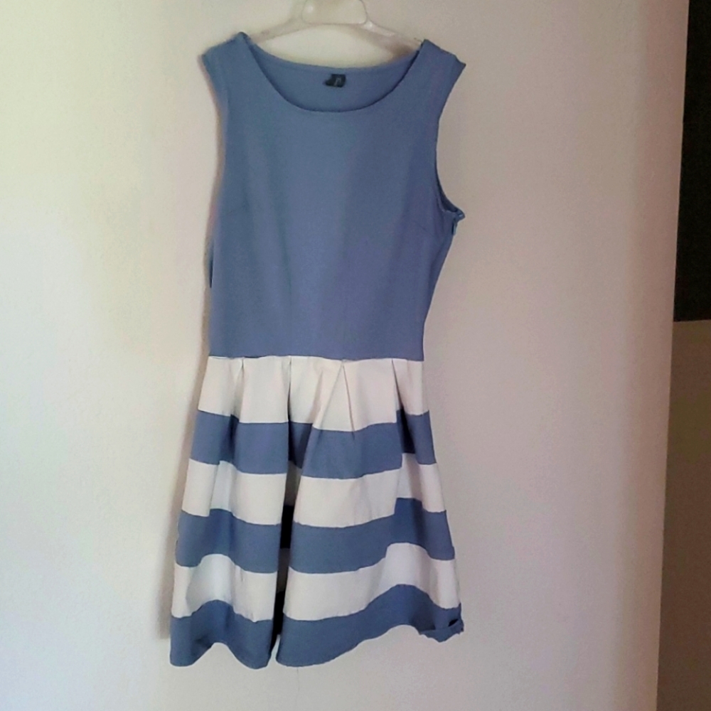 Cinderella blue & white dress